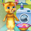 game Ginger Washing Clothes