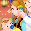 game Anna And Kristoff Care Newborn Princess