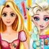 game Elsa And Rapunzel Cooking Disaster