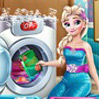 game Elsa Laundry Day